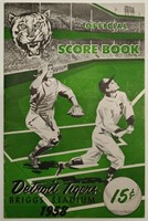 Detroit Tigers 1958 Score Book