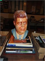 Chalkware Bust of JFK Plus