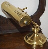 Modern Brass Adjustable Desk Lamp 9.5" Wide