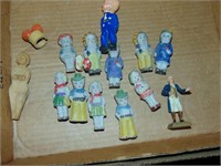 Flat full of Antique Mini China Dolls Plus