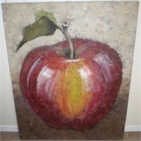 LARGE 50 x 40 Taylor Signed Oil on Canvas "Apple"