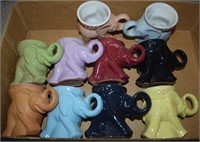 Frankoma Pottery GOP Elephant Mugs 1980-1989