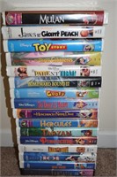 (16) Vtg Disney VHS Movies