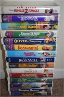(15) Vtg Disney VHS Movies