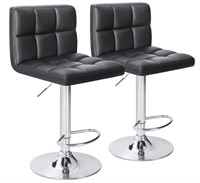 Homall Bar Stools, PU Leather, Adjustable Swivel,