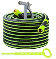 Water Hose With Nozzle, Black - NEW