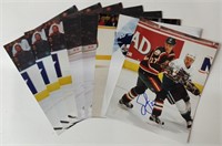 Signed 8.5" x 10" Photographs of NHL Players