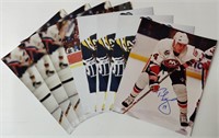 Signed 8.5" x 10" Photographs of NHL Players