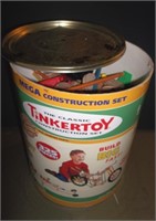 Vtg Tinker Toy Mega Construction Set