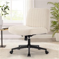 $170 Armless Desk Chair White