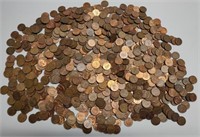 Large 1 Cent Coin Collection