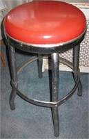 Vintage Cosco Red Vinyl Stool