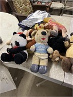 Box of vintage stuffed bears