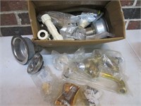Box Lot of Plumbing Supplies - Most NEW