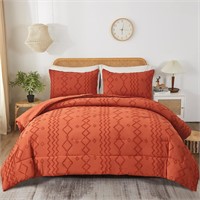 Burnt Orange Comforter Set Queen