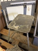 Vintage step stool and measuring board