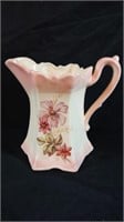 Vintage pink floral pitcher