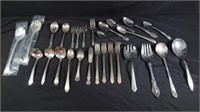 Misc flatware including Wm Rogers I S and more