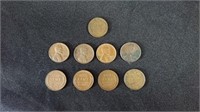 Wheat pennies - 9