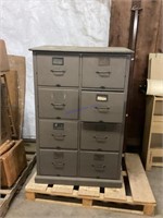 Vintage 8 drawer filing cabinet. Solid wood