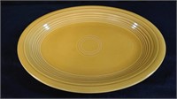 Vintage Fiestaware platter antique gold 12 inch