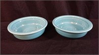 Fiesta bowls - 2 Turquoise 5 1/2 inch