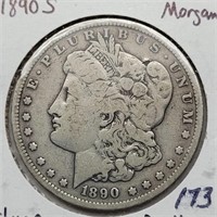 1890 S MORGAN SILVER DOLLAR
