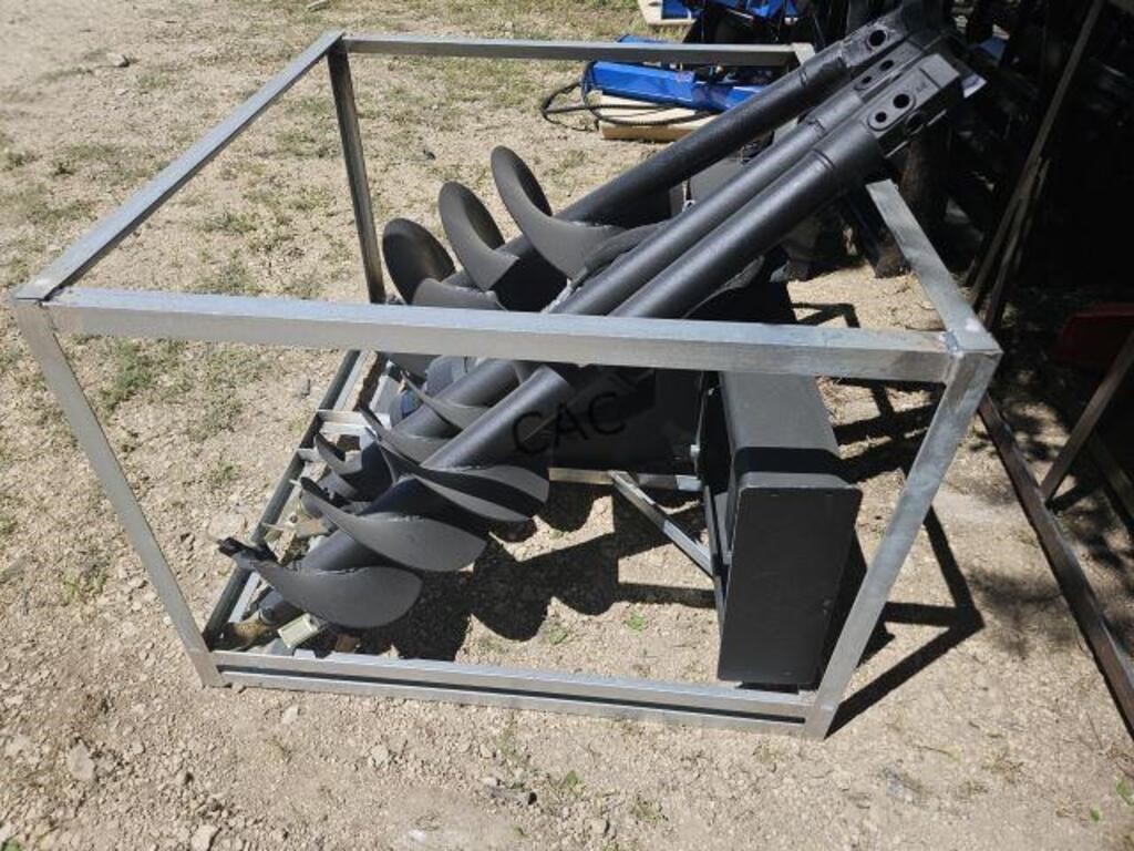 NEW Great Bear Skid Steer Auger w/3 Bits