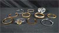 10 metal bracelets