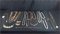 box lot of necklaces