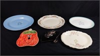 Serving platters and plates