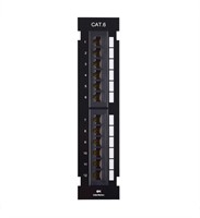 UL LISTED MINI 12-PORT VERTICAL PATCH PANEL