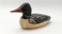 Signed Small Loon Decoy By Jim Harkness Stayner ON