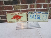 Arkansas & Alabama License Plates