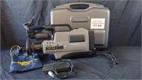 Panasonic VHS movie camera and case