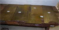 5 Various Sized Brass Sheets