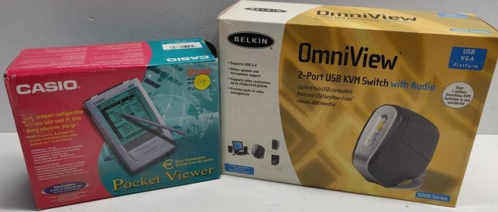 Omniview 2 Port Usb Kvm Switch & Pocket Viewer