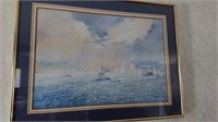 Framed sailboat print Randall Higdon