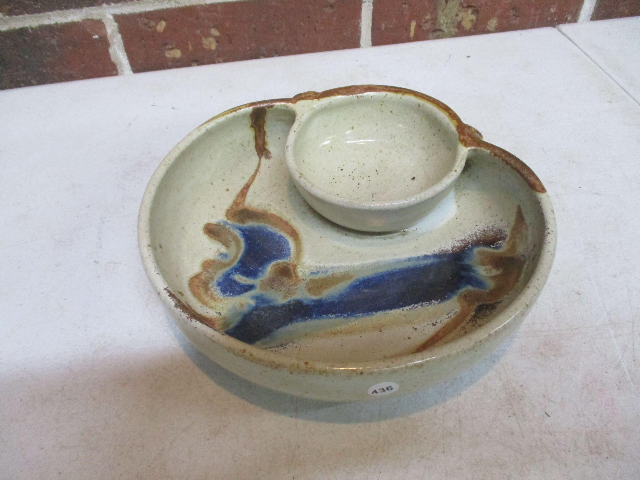 Chip & Dip Pottery Bowl