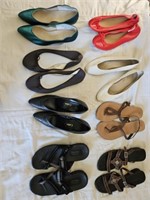 8 pair ladies shoes