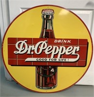 Contemporary Metal Drink Dr. Pepper Sign