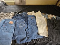 Lot of jeans and pants