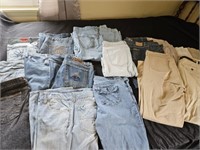Vintage jeans and khakis