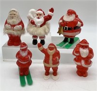 6 Rosbro, Irwin Santa Candy Containers, Rattle