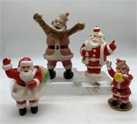 4 Plastic Santas, Rosbro, Harett-Gilmar, others