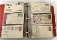 Binder of Boy Scout Stamps & Post Cards