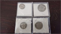 4 Ernest Turner Coal Mining Scrip coins