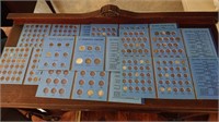 7 Coin Collection Folders with coins