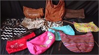 6 assorted purses/bags