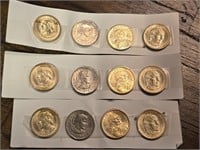 12 US dollar coins, 3 Andrew Johnson, 3 1979